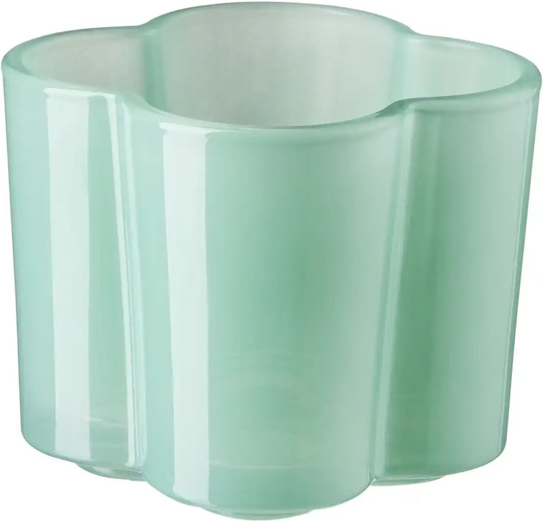 HOME STORY Teelichthalter   ¦ grün ¦ Glas ¦ Maße (cm): H: 7,8  Ø: 9.8 Accessoires > Kerzen & Kerzenständer > Teelichthal...