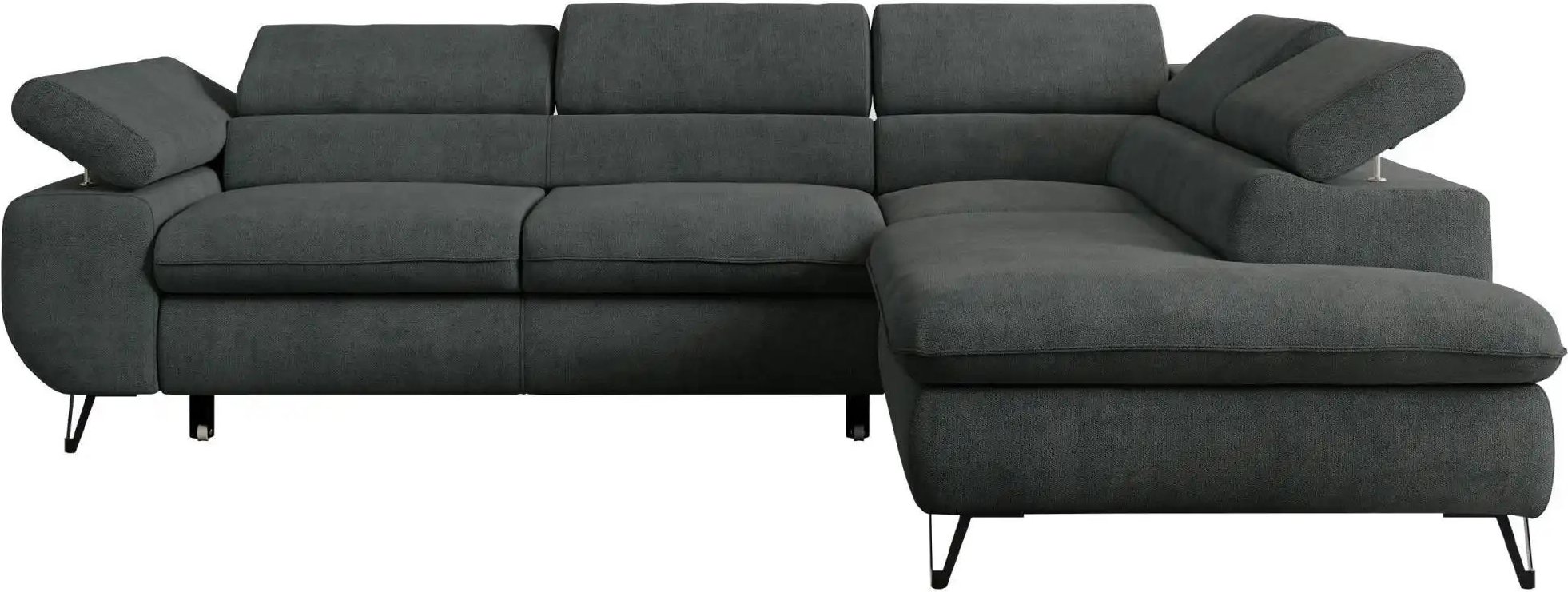Ecksofa mit Schlaffunktion Peter ¦ grau ¦ Maße (cm): B: 273 H: 76 Polstermöbel > Sofas > Ecksofas - Höffner