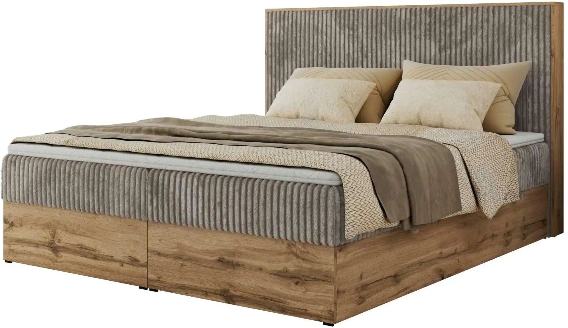 Boxbett mit Bettkasten Wood Classic ¦ braun ¦ Maße (cm): B: 144 H: 120 Betten > Komfortbetten - Höffner