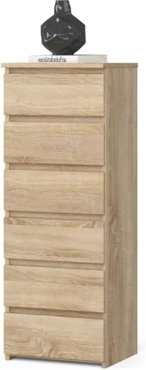 Kommode mit 6 Schubladen Carlo ¦ holzfarben ¦ Maße (cm): B: 40 H: 109 Kommoden & Sideboards > Kommoden - Höffner