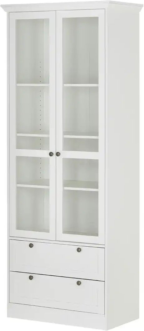 Vitrine Laurito ¦ weiß ¦ Maße (cm): B: 80 H: 200 T: 45.0 Schränke > Vitrinen - Höffner