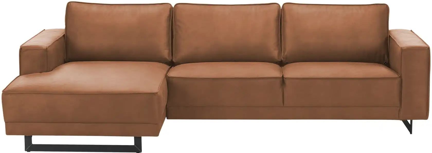 SOHO Ecksofa aus recyceltem Leder Sanja ¦ braun ¦ Maße (cm): B: 285 H: 85 T: 155.0 Polstermöbel > Sofas > 3-Sitzer - Höf...