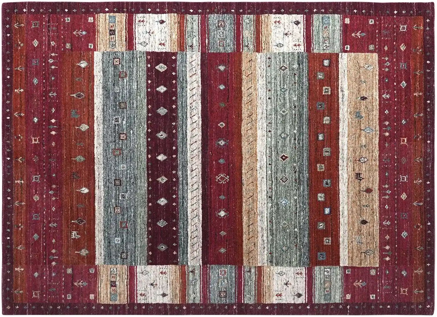 Handtuft-Teppich Austin ¦ mehrfarbig ¦ Wolle ¦ Maße (cm): B: 170 Teppiche > Naturteppiche - Höffner