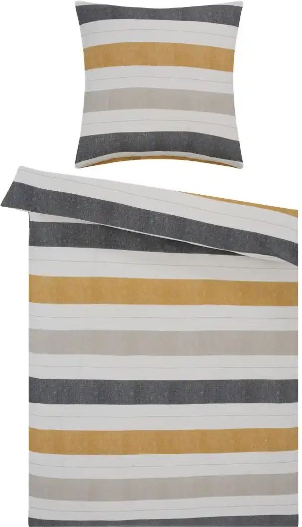 como Biber Bettwäsche Bold Stripes ¦ gelb ¦ Maße (cm): B: 135 Bettwaren > Bettwäsche > Bettwäsche Winter - Höffner