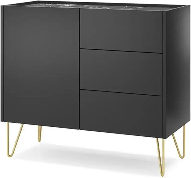 Sideboard Harmony ¦ schwarz ¦ Maße (cm): B: 97 H: 83 Kommoden & Sideboards > Sideboards - Höffner