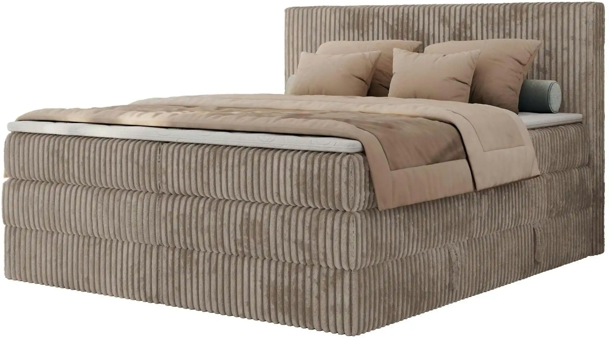 Boxspringbett mit Bettkasten Tiliano King ¦ braun ¦ Maße (cm): B: 146 H: 119 Betten > Boxspringbetten - Höffner