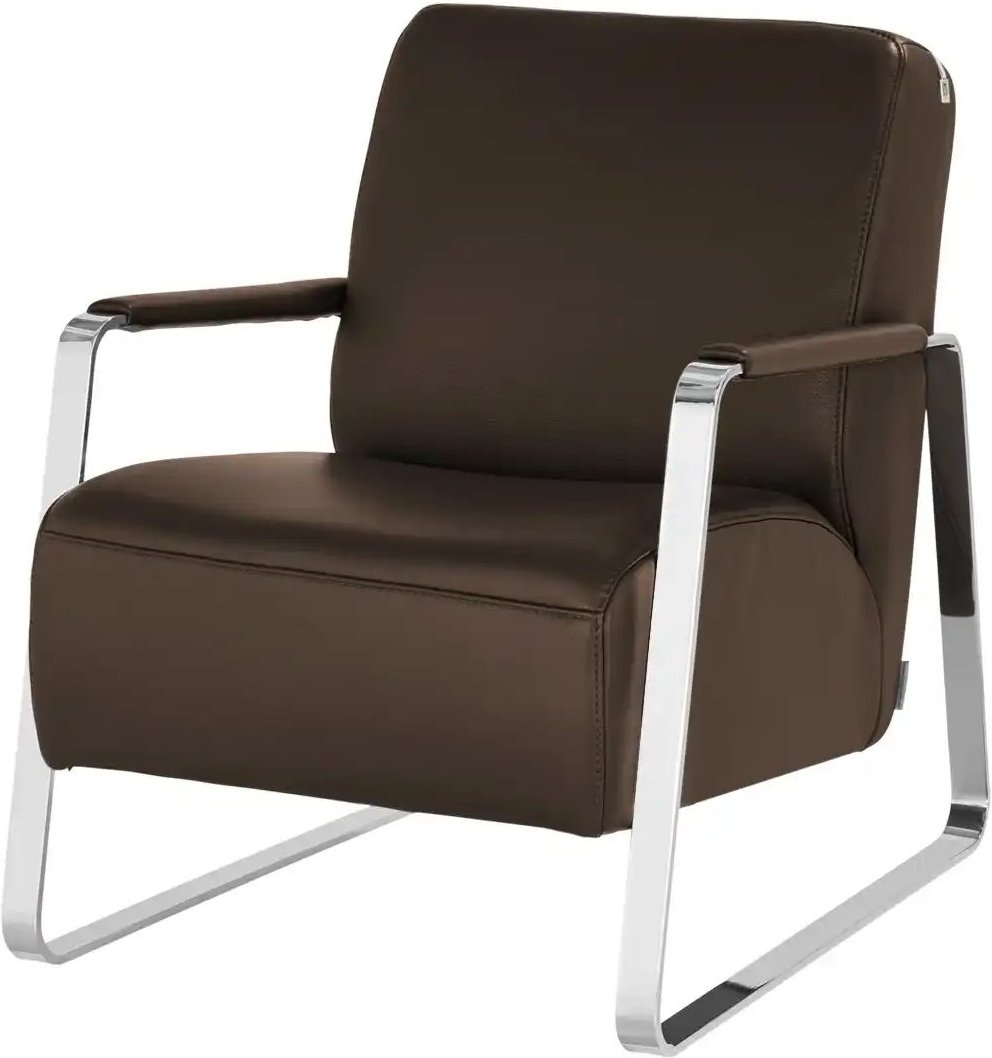 Thumbnail - W.SCHILLIG Sessel aus Leder 17350 Quadroo ¦ braun ¦ Maße (cm): B: 65 H: 82 T: 82.0 Polstermöbel > Sessel > Fernsehsessel...