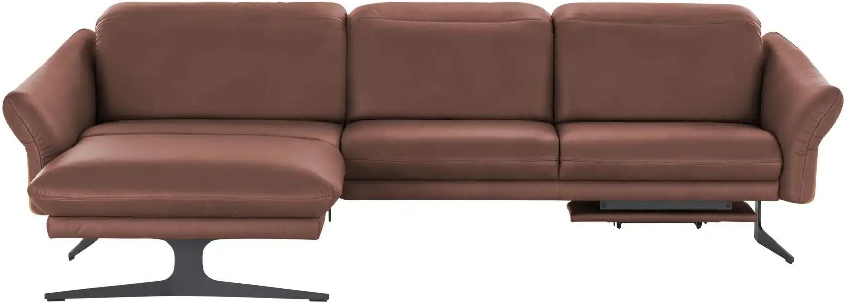 himolla Ecksofa Leder 1059 ¦ rot ¦ Maße (cm): B: 284 H: 83 T: 179.0 Polstermöbel > Sofas > Ecksofas - Höffner