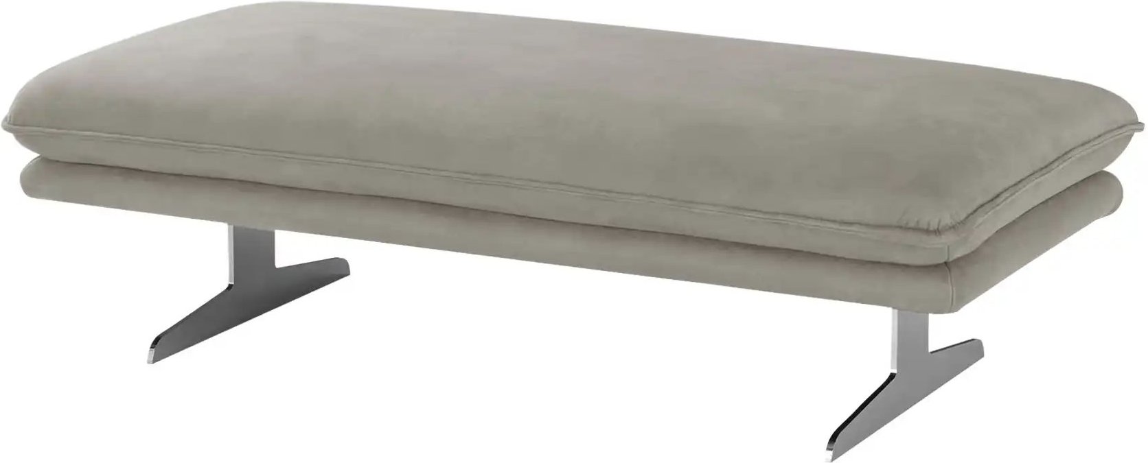 W.SCHILLIG Polsterhocker Broadway ¦ grau ¦ Maße (cm): B: 145 H: 43 T: 71.0 Polstermöbel > Hocker - Höffner