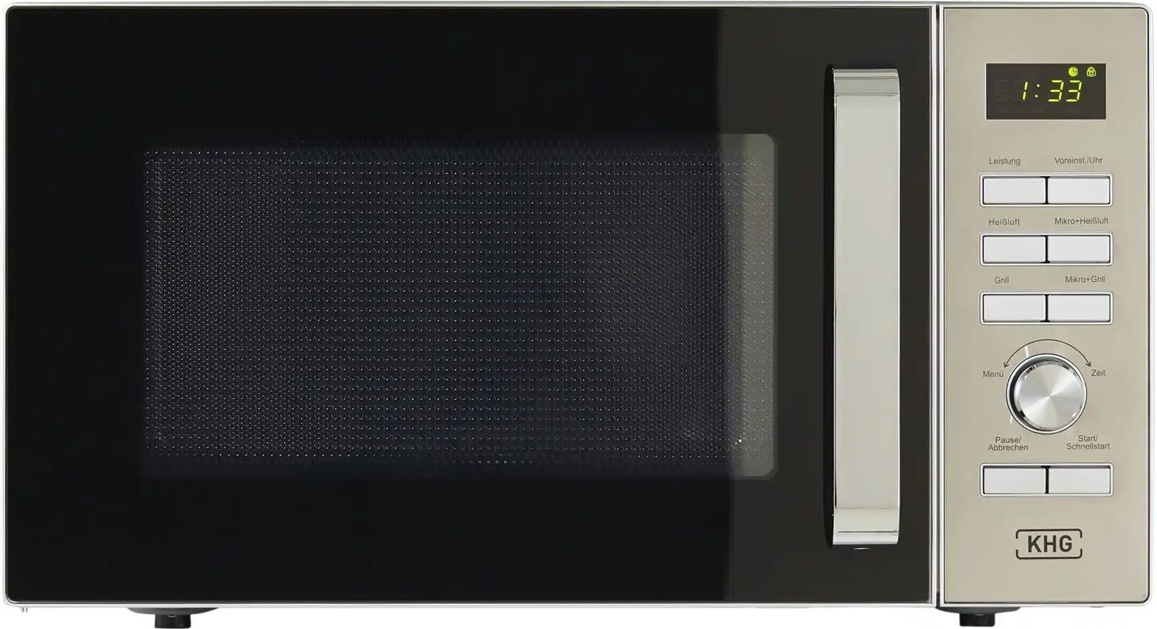 KHG Mikrowelle MW-30HS ¦ silber ¦ Kunststoff,Metall,Glas ¦ Maße (cm): B: 53,9 H: 30 T: 44.2 Elektrokleingeräte > Mikrow...