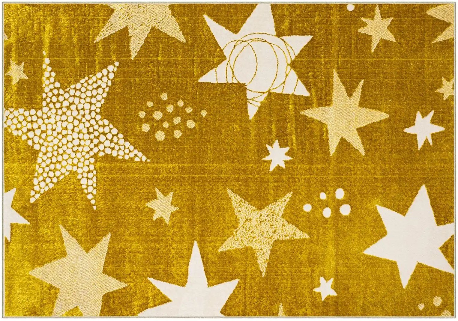 KJUT Webteppich Star ¦ gold ¦ Synthetische Fasern ¦ Maße (cm): B: 133 Teppiche > Kinderteppiche - Höffner