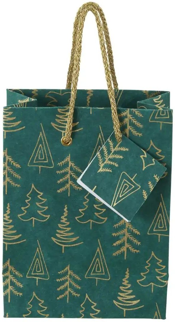 HOME STORY Geschenktüte ¦ grün ¦ Papier ¦ Maße (cm): B: 21,5 H: 16,5 T: 9.0 Weihnachten - Höffner