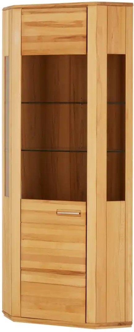 Woodford Eckvitrine Dio ¦ holzfarben ¦ Maße (cm): H: 209 Schränke > Vitrinen - Höffner
