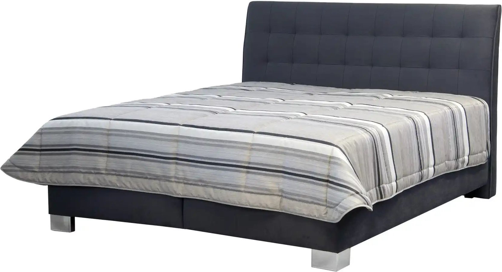 Polsterbett  Newsells ¦ grau ¦ Maße (cm): B: 188 H: 124 Betten > Polsterbetten - Höffner