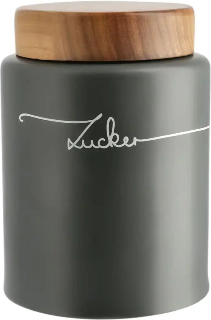 KHG Aufbewahrungsdose Zucker ¦ grau ¦ Maße (cm): H: 16 Ø: 11.5 Küchenzubehör & Helfer > Küchenhelfer - Höffner