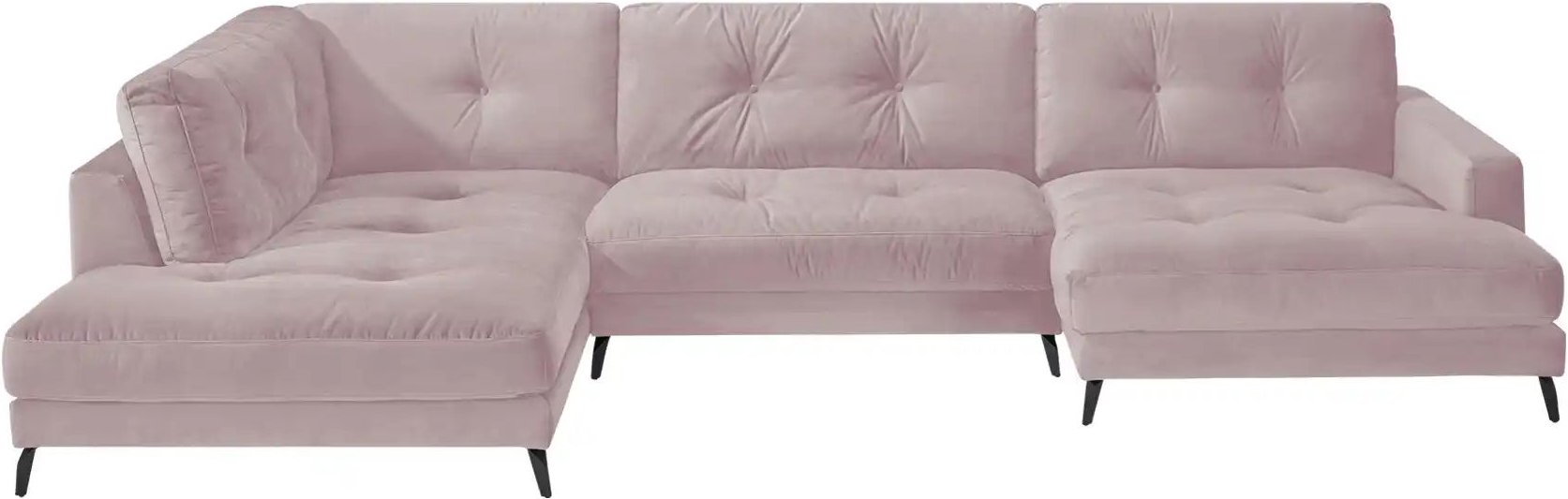 Thumbnail - Jette Home Wohnlandschaft aus Samt Jette Return ¦ rosa/pink ¦ Maße (cm): B: 359 H: 84 Polstermöbel > Sofas > Wohnlandsch...