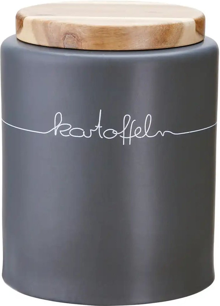 KHG Aufbewahrungsdose Kartoffeln ¦ grau ¦ Maße (cm): H: 28 Ø: 21.5 Küchenzubehör & Helfer > Küchenhelfer - Höffner