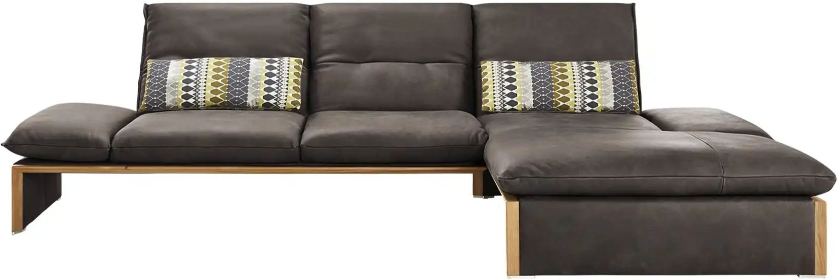KOINOR Leder-Ecksofa mit Massivholzrahmen aus Wildeiche Humfrey ¦ braun ¦ Maße (cm): B: 314 H: 93 T: 159.0 Polstermöbel ...