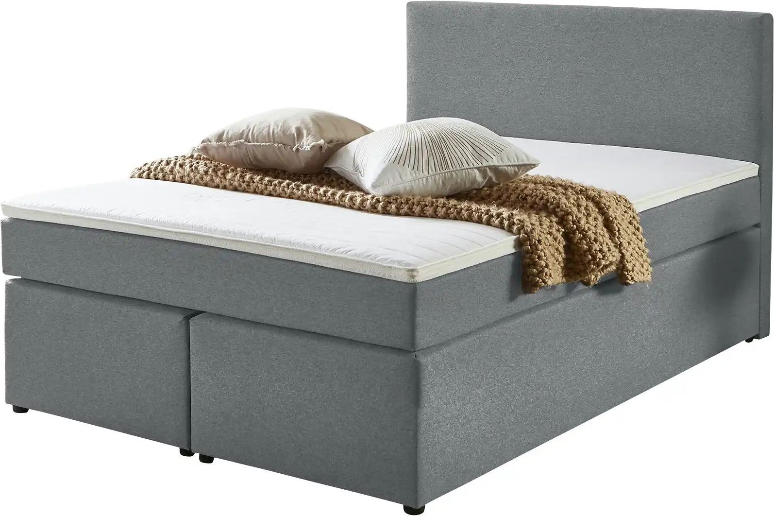 Boxspringbett Ashbourne ¦ grau ¦ Maße (cm): B: 180 H: 105 Betten > Boxspringbetten - Höffner
