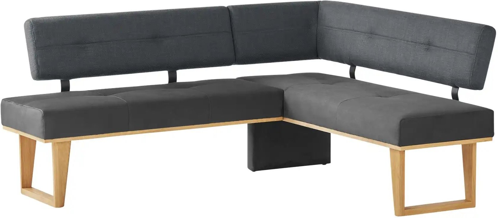 Woodford Eckbank massiv Scala ¦ grau ¦ Maße (cm): H: 85 Bänke > Eckbänke - Höffner