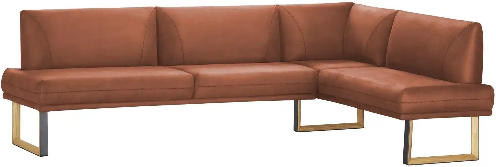 Woodford Eckbank Soras ¦ rot ¦ Maße (cm): H: 89 Bänke > Eckbänke - Höffner