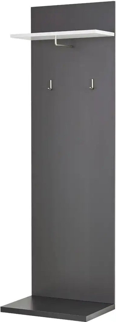 Garderobenpaneel Titan ¦ grau ¦ Spanplatte ¦ Maße (cm): B: 65 H: 206 T: 42.0 Garderoben & Kleiderstangen > Wandgarderob...