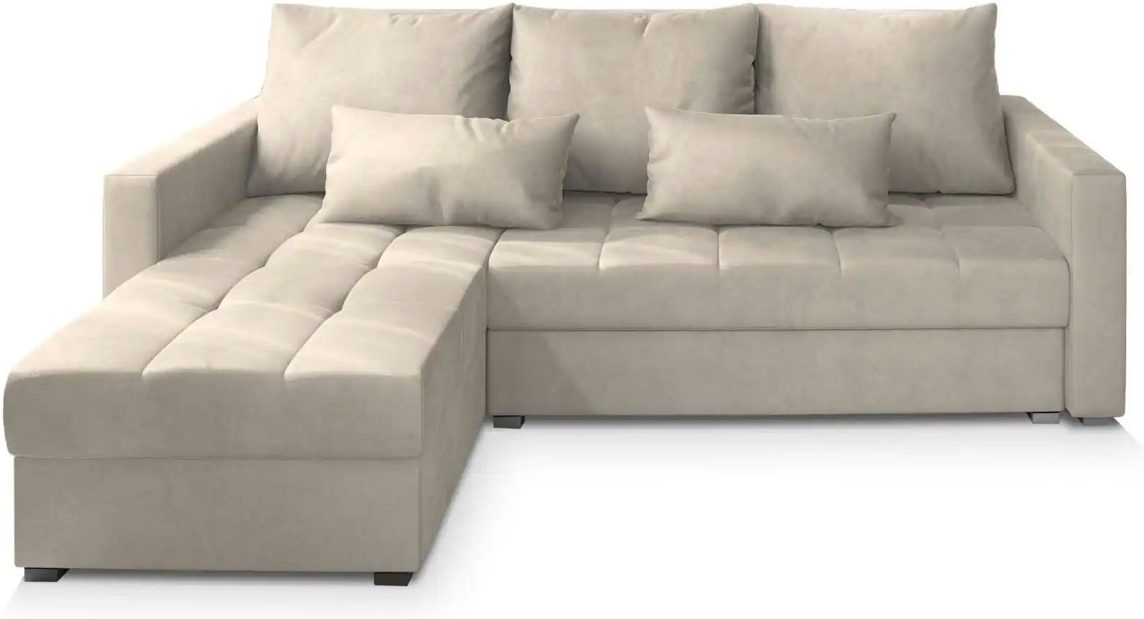 MASSENO Ecksofa Kos ¦ creme ¦ Maße (cm): B: 220 H: 85 Polstermöbel > Sofas > 3-Sitzer - Höffner