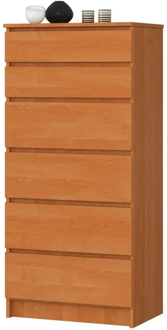 Kommode mit 6 Schubladen Kaia ¦ braun ¦ Maße (cm): B: 60 H: 130 Kommoden & Sideboards > Kommoden - Höffner