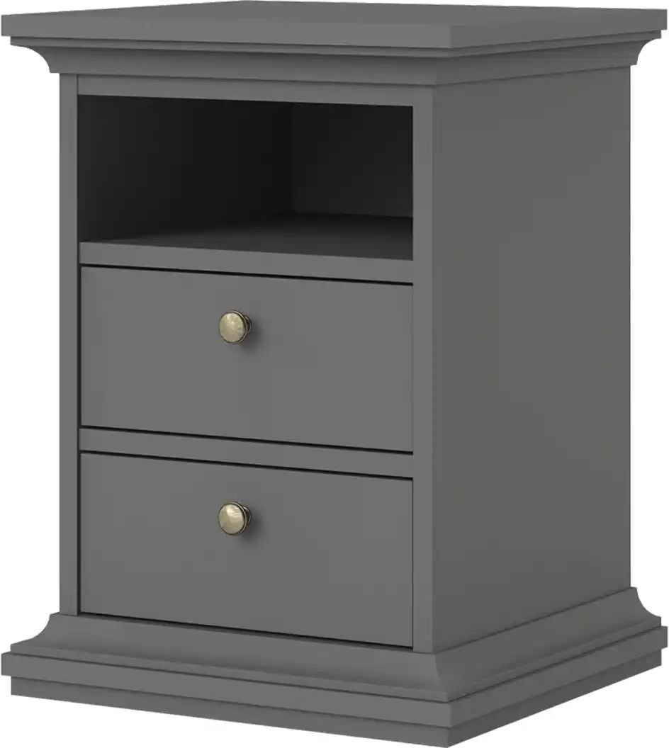 Nachttisch Chester ¦ grau ¦ Maße (cm): B: 44 H: 59 T: 40.0 Tische > Nachttische - Höffner