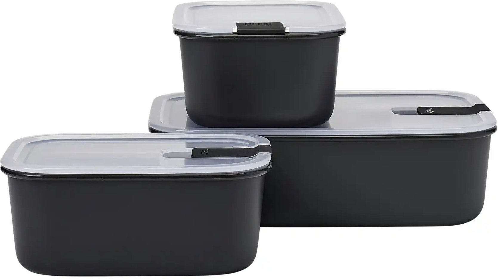 Mepal Vorratsdosenset Easyclip ¦ schwarz ¦ Kunststoff Küchenzubehör & Helfer > Küchenhelfer - Höffner