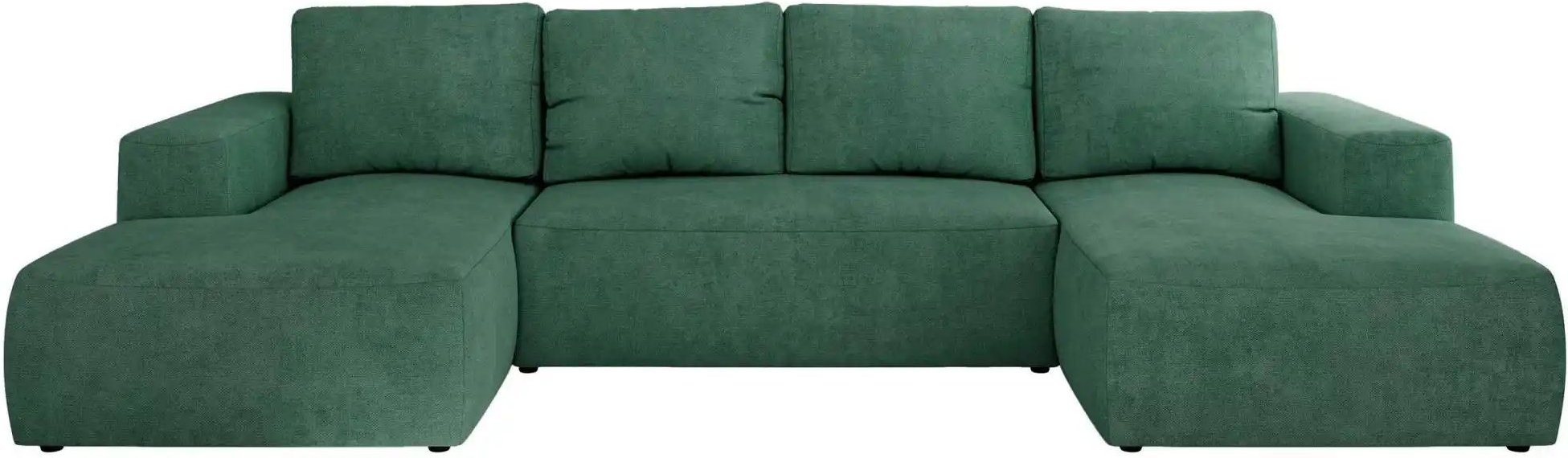 Wohnlandschaft mit Schlaffunktion Trentino ¦ türkis/petrol ¦ Maße (cm): B: 334 H: 91 Polstermöbel > Sofas > Wohnlandscha...