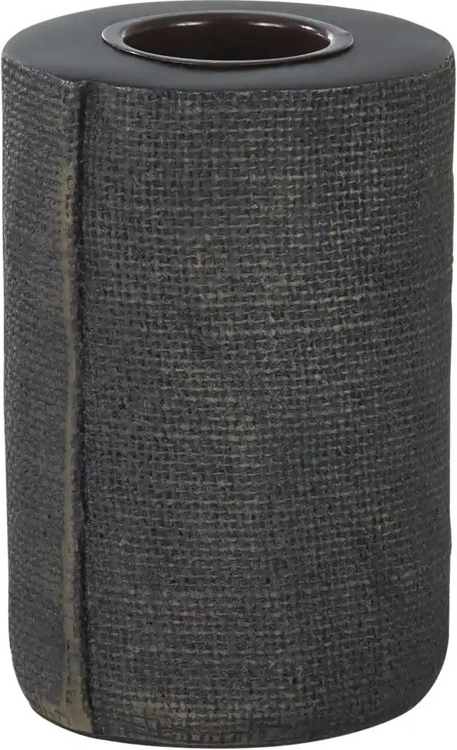 HOME STORY Teelichthalter   ¦ schwarz ¦ Polyresin (Kunstharz) ¦ Maße (cm): B: 9 H: 13 Accessoires > Kerzen & Kerzenständ...