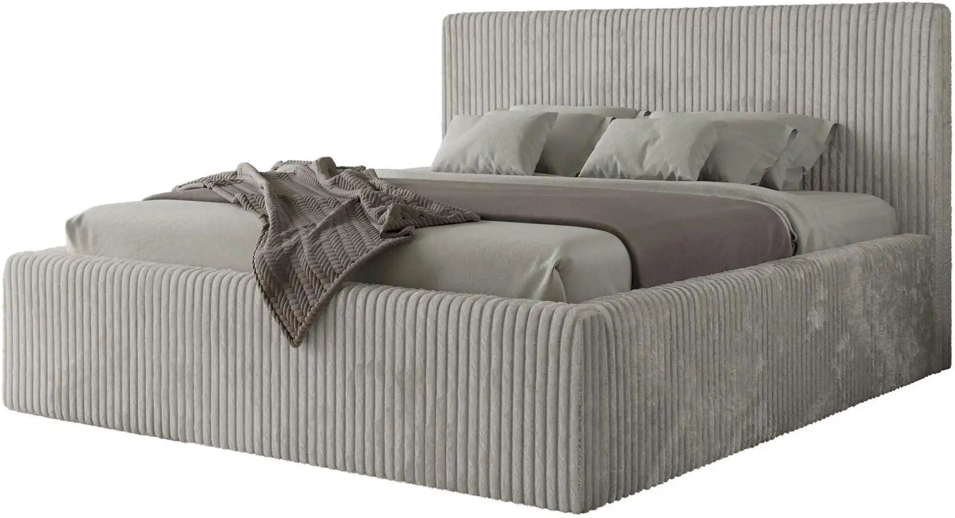 Polsterbett mit Bettkasten Tiliano Classic ¦ grau ¦ Maße (cm): B: 196 H: 108 Betten > Polsterbetten - Höffner