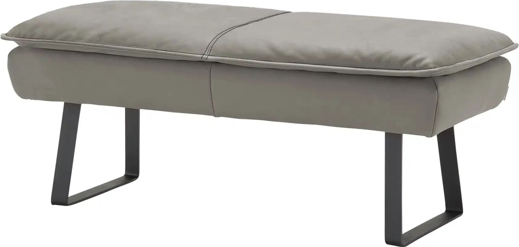 KOINOR Hockerbank Leder Alino ¦ grau ¦ Maße (cm): B: 150 H: 51 T: 56.0 Bänke > Einzelbänke - Höffner