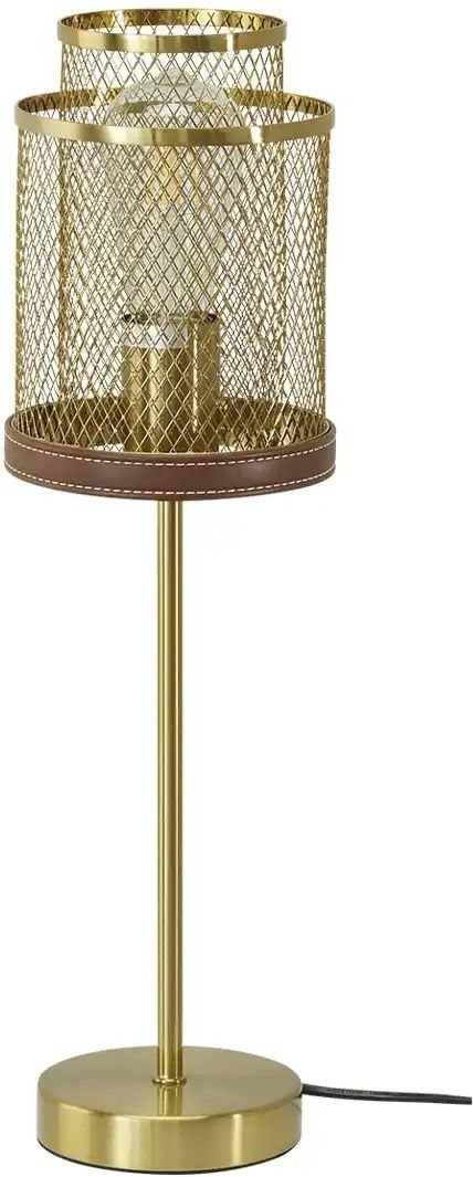 KHG Tischleuchte ¦ gold ¦ Maße (cm): H: 49 Ø: 14 Lampen & Leuchten > Tischlampen - Höffner