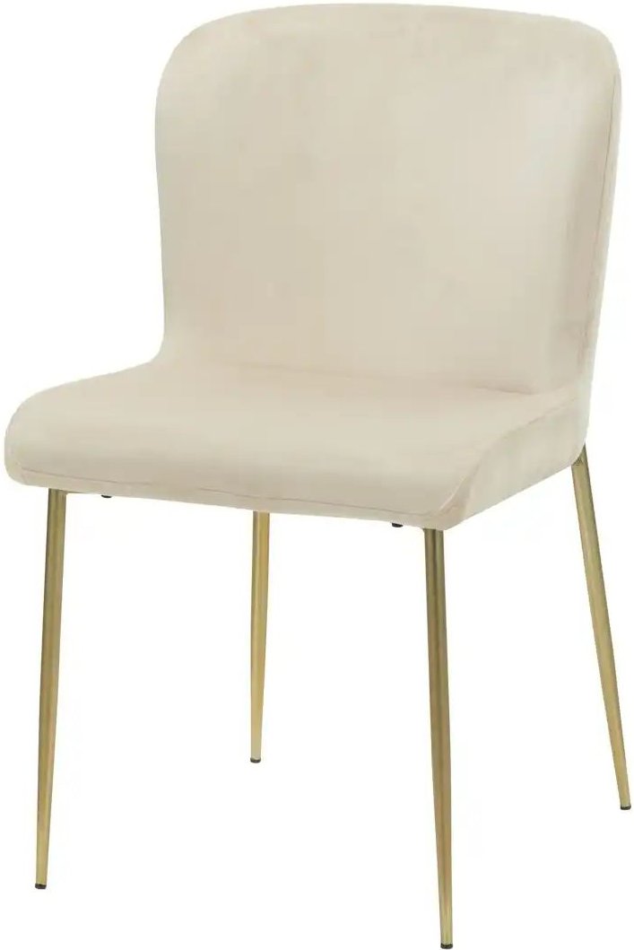 Samt-Polsterstuhl Emmeline ¦ creme ¦ Maße (cm): B: 50 H: 85 T: 62.0 Stühle > Polsterstühle - Höffner