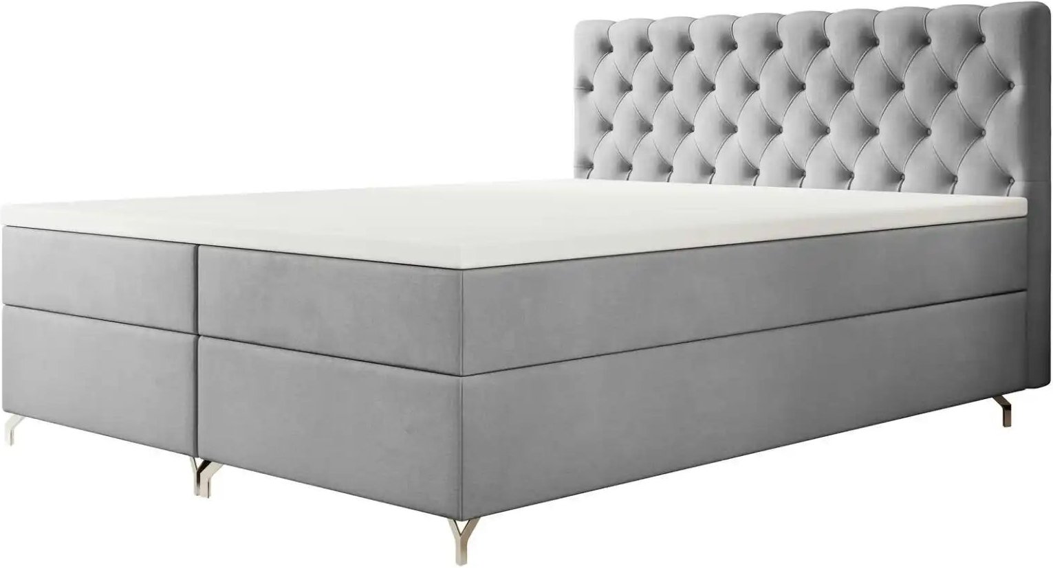 Thumbnail - Boxbett mit Stauraum Chester ¦ grau ¦ Maße (cm): B: 140 H: 111 Betten > Komfortbetten - Höffner