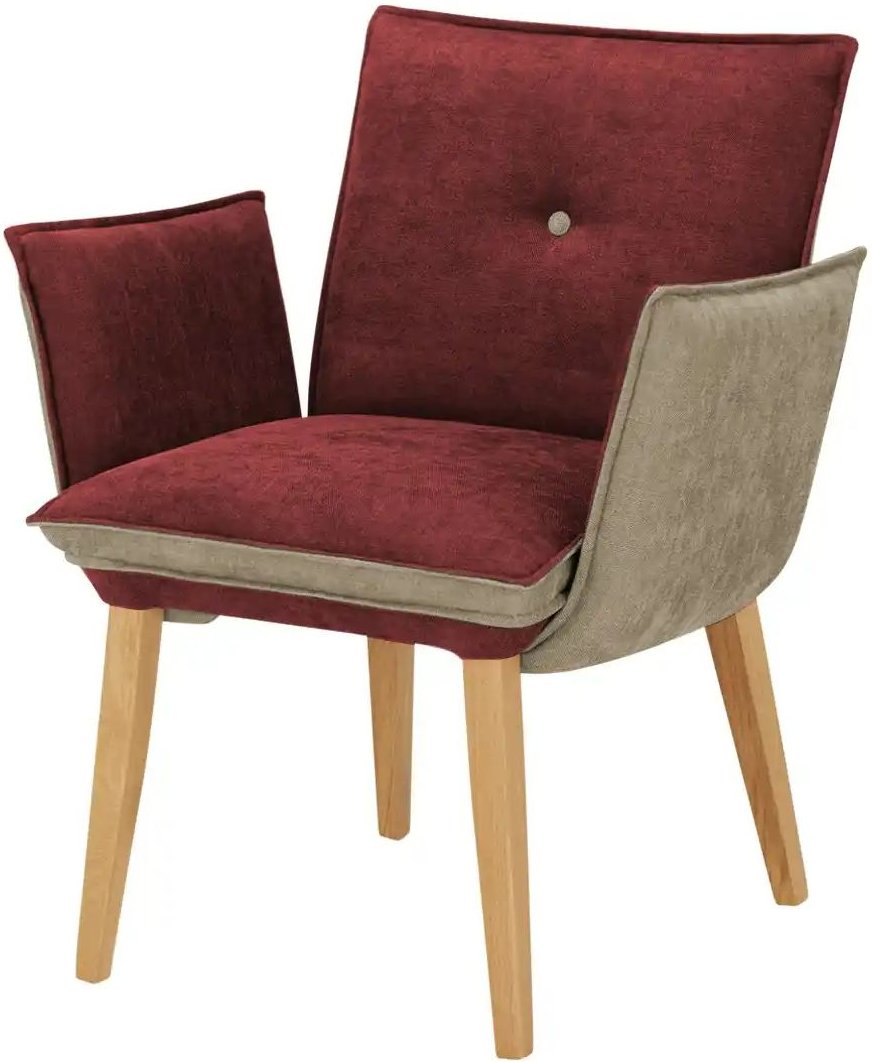 Woodford Esszimmerstuhl Sunna ¦ rot ¦ Maße (cm): B: 73 H: 87 T: 65.0 Stühle > Esszimmerstühle > Esszimmerstühle mit Arm...