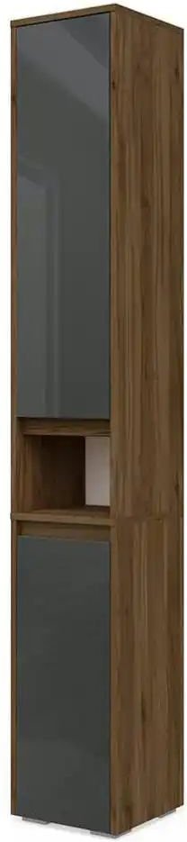 Hochschrank ¦ schwarz ¦ Maße (cm): B: 30,2 H: 191,5 Schränke > Badschränke > Bad-Hochschränke - Höffner