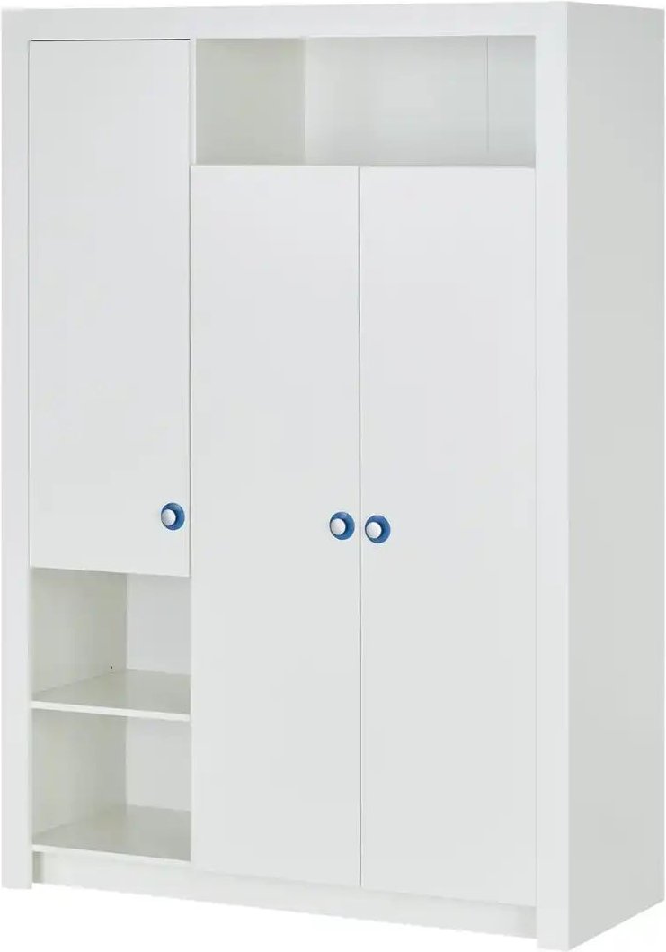 Kleiderschrank 3-türig Charlie ¦ weiß ¦ Maße (cm): B: 137 H: 195 T: 56.0 Baby > Babymöbel > Babykleiderschränke - Höff...