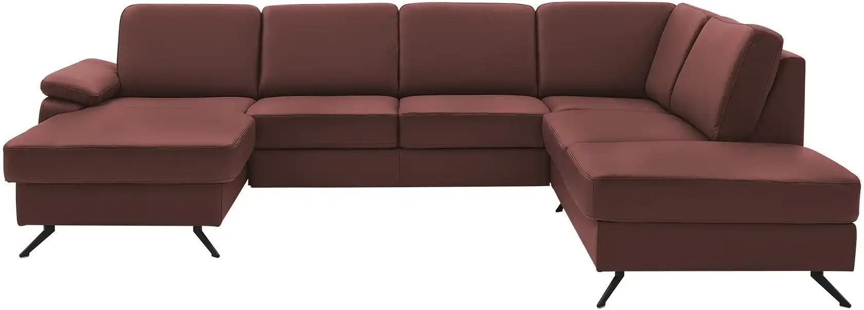 meinSofa Wohnlandschaft mit Sitz- und Rückenbezug aus Leder Kathi ¦ lila/violett Polstermöbel > Sofas > Wohnlandschaften...