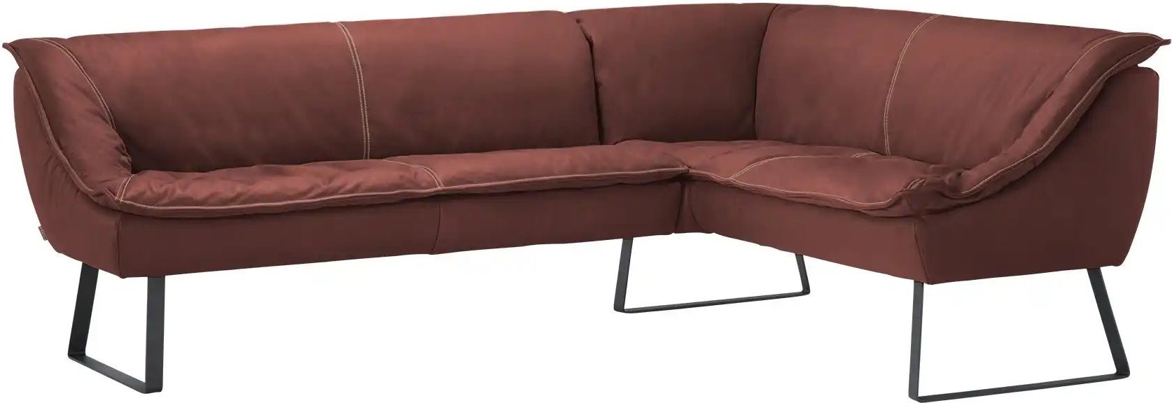 Thumbnail - KOINOR Eckbank Leder Alino ¦ rot ¦ Maße (cm): B: 243 H: 89 T: 192.0 Bänke > Eckbänke - Höffner