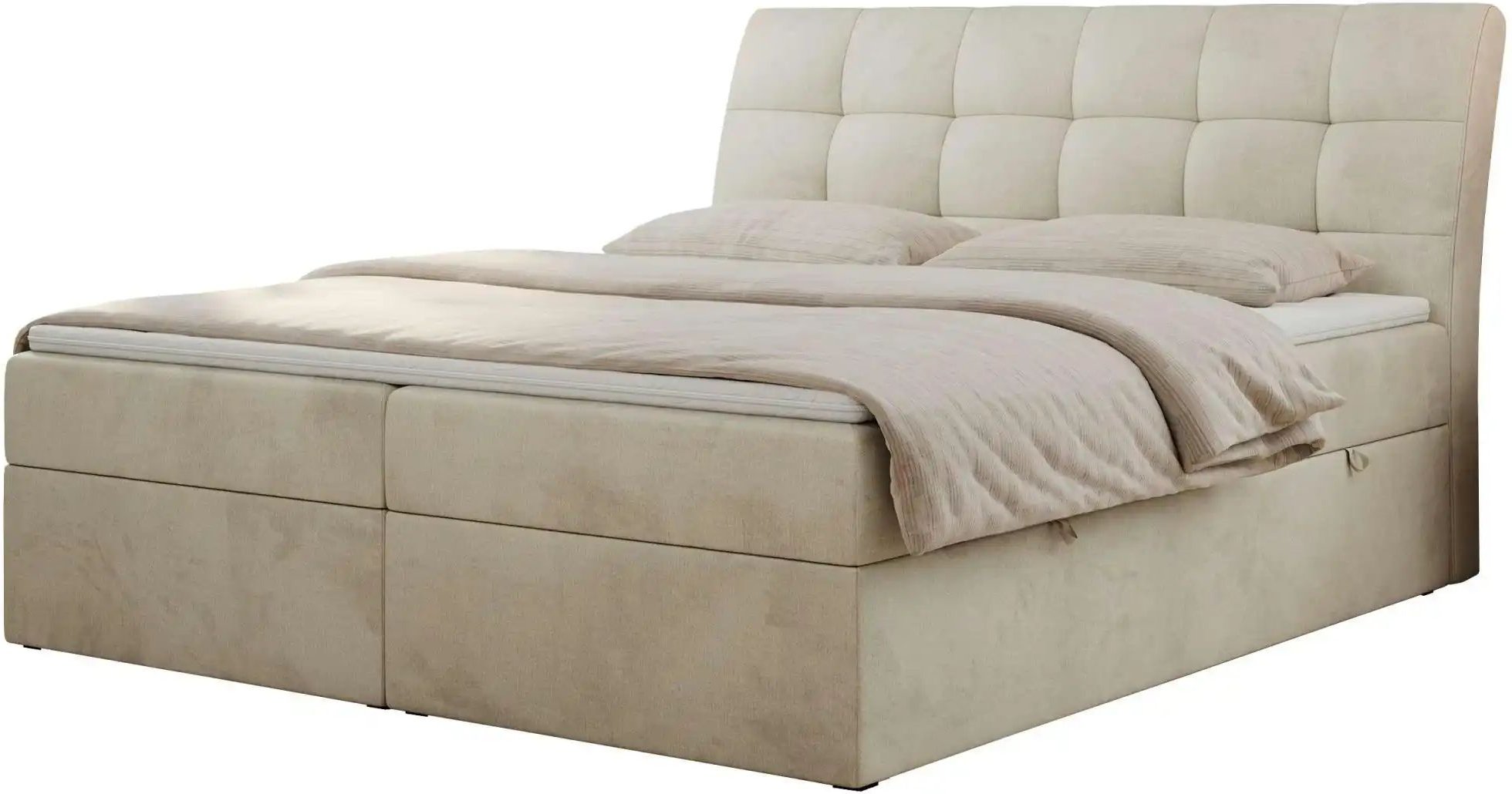 Thumbnail - Boxbett mit Bettkasten Diegos ¦ beige ¦ Maße (cm): B: 140 H: 118 Betten > Komfortbetten - Höffner