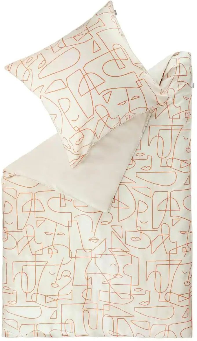 Musterring Satin Wende-Bettwäsche Silhouettes ¦ kupfer ¦ Maße (cm): B: 135 Bettwaren > Bettwäsche > Bettwäsche ganzjähr...