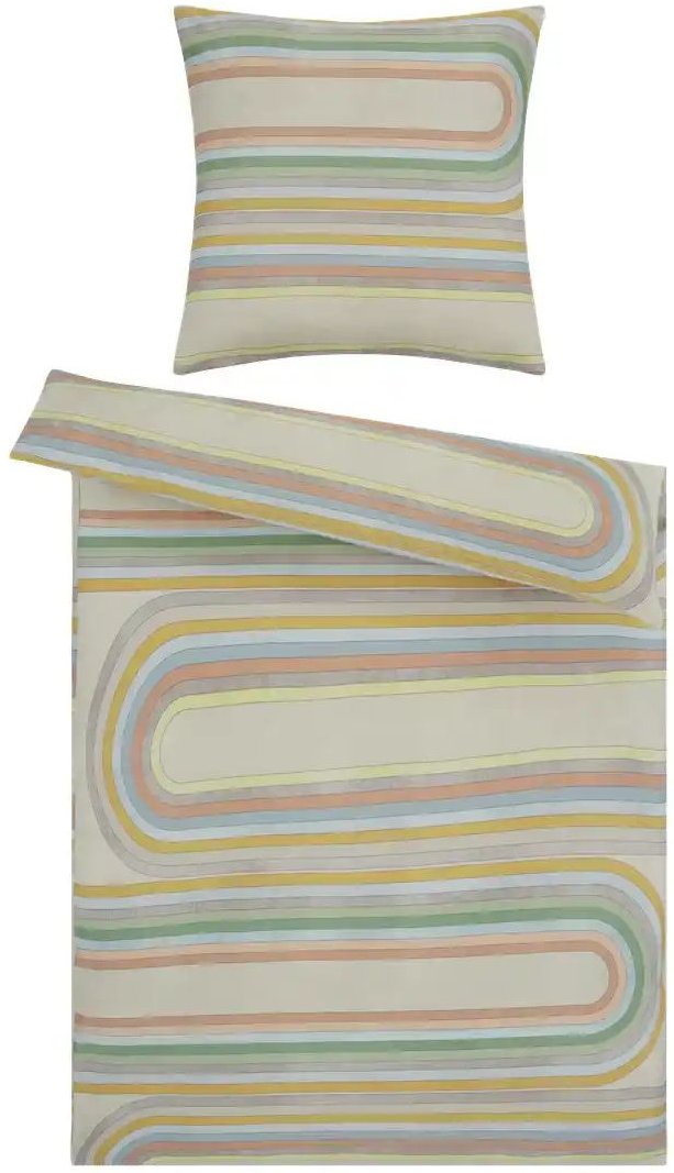 como Satin Bettwäsche Retro Curve ¦ mehrfarbig ¦ Maße (cm): B: 135 Bettwaren > Bettwäsche > Bettwäsche ganzjährig - Höf...