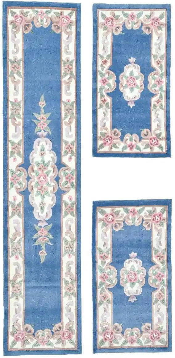 THEKO Vintageteppich  Ming ¦ blau ¦ Synthetische Fasern ¦ Maße (cm): B: 70 H: 1,4 Teppiche > Orientteppiche - Höffner