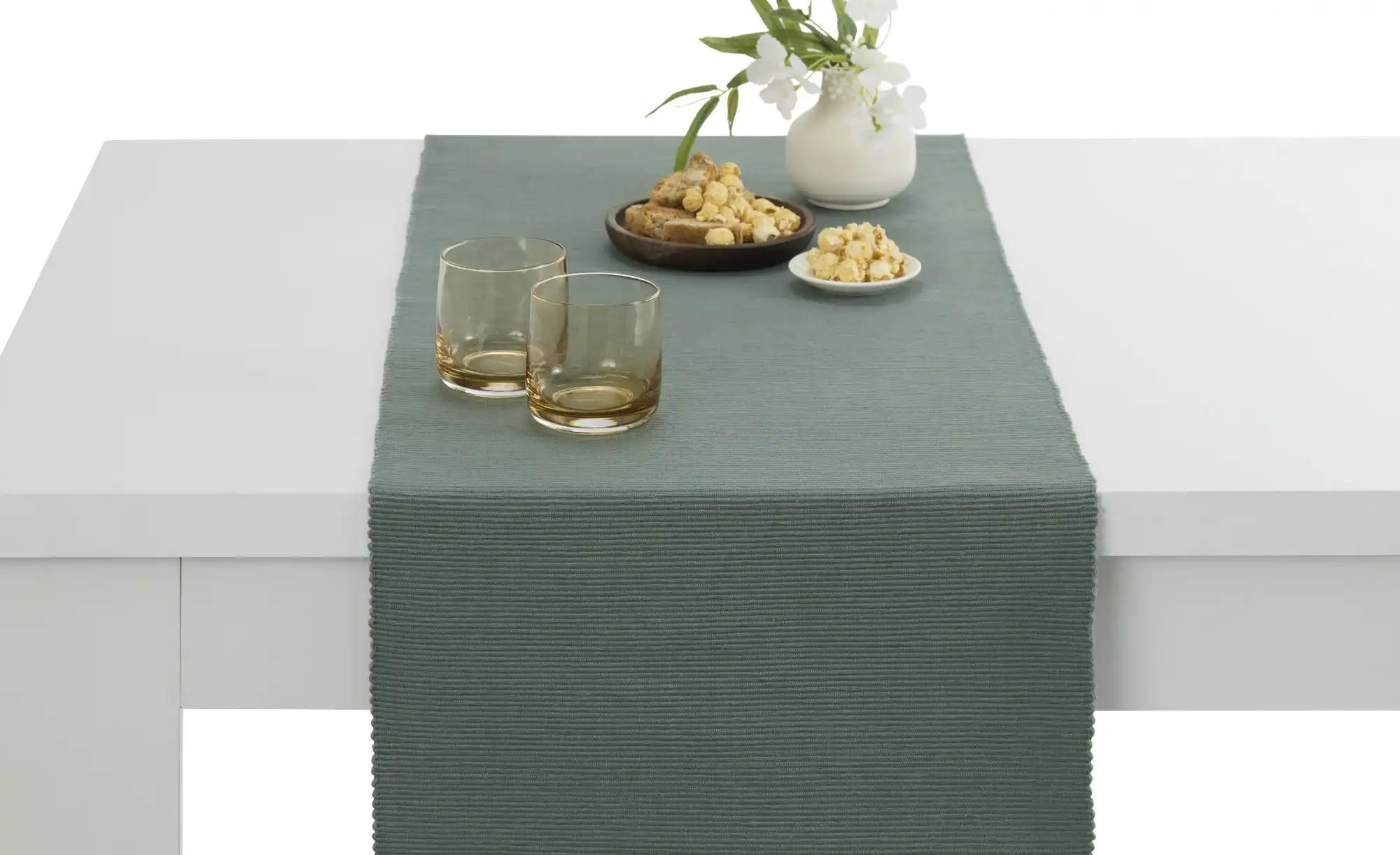 Como Green Tischläufer Bella ¦ grün ¦ 100% Baumwolle ¦ Maße (cm): B: 40 Tischwäsche & Küchentextilien > Tischläufer - H...