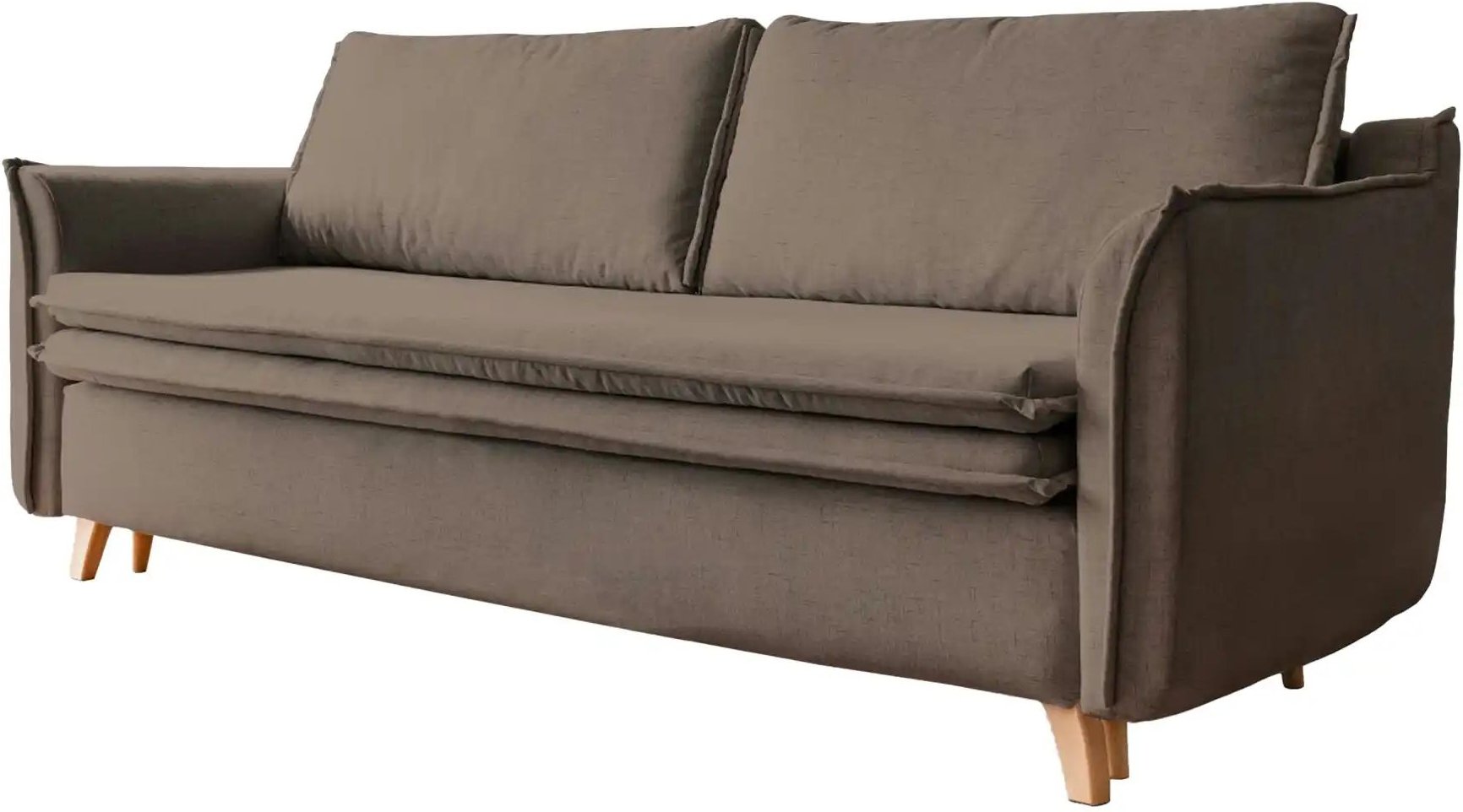 Miuform Einzelsofa mit Schlaffunktion Charming Charlie ¦ braun ¦ Maße (cm): B: 225 H: 85 Polstermöbel > Sofas > 3-Sitzer...