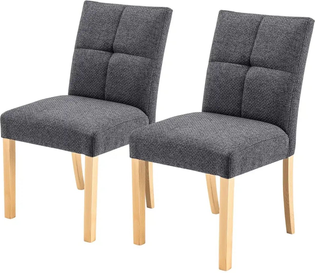 Woodford Esszimmerstuhl im 2er Set Mako ¦ grau ¦ Maße (cm): B: 48 H: 89 T: 64.0 Stühle > Küchenstühle > Polster Küchenst...