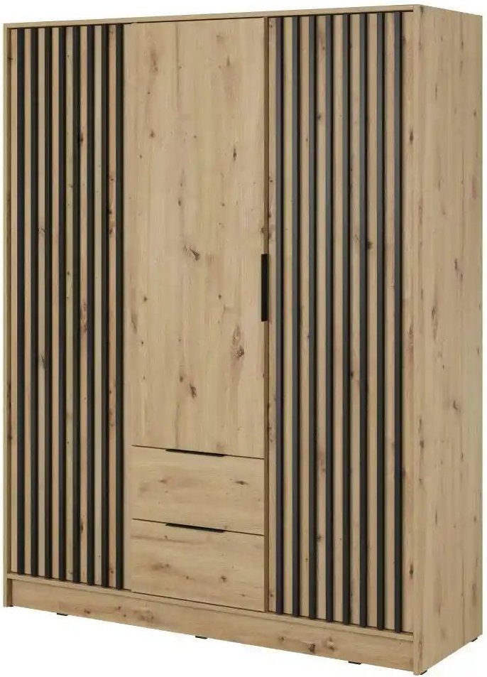 Drehtürenschrank Nelly ¦ braun ¦ Maße (cm): B: 155 H: 200 Schränke > Kleiderschränke > Drehtürenschränke - Höffner